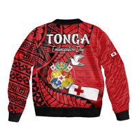 Tonga Emancipation Day Bomber Jacket Happy 53rd Independence Anniversary LT9 - Polynesian Pride