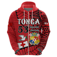 Custom Tonga Hoodie Emancipation Day Happy 53rd Independence Anniversary LT9 - Polynesian Pride