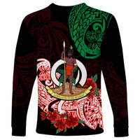 Vanuatu Long Sleeve Shirt Polynesian Floral Tribal LT9 - Polynesian Pride