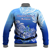 Federated States Of Micronesia Baseball Jacket Polynesian Floral Tribal LT9 - Polynesian Pride