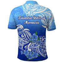 Federated States of Micronesia Polo Shirt Polynesian Floral Tribal LT9 - Polynesian Pride