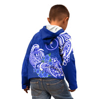 FSM Chuuk State Kid Hoodie Polynesian Floral Tribal LT9 - Polynesian Pride
