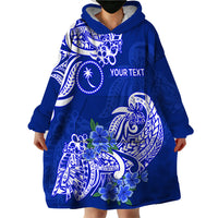 (Custom Personalised) FSM Chuuk State Wearable Blanket Hoodie Polynesian Floral Tribal LT9 - Polynesian Pride