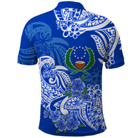 Custom FSM Pohnpei State Polo Shirt Polynesian Floral Tribal LT9 - Polynesian Pride