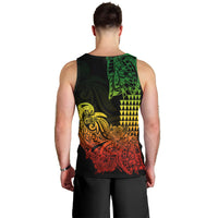 Hawaii Kakau Men Tank Top Polynesian Floral Tribal Reggae Version LT9 - Polynesian Pride