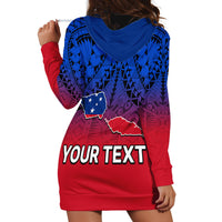 (Custom Personalised) Polynesian Independent State of Samoa Gradient Hoodie Dress LT9 - Polynesian Pride
