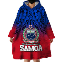(Custom Personalised) Polynesian Independent State of Samoa Gradient Wearable Blanket Hoodie LT9 - Polynesian Pride