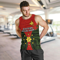 (Custom Personalised) Papua New Guinea Men Tank Top Eastern Highlands Province Mix Coat Of Arms Polynesian Art LT14 - Polynesian Pride