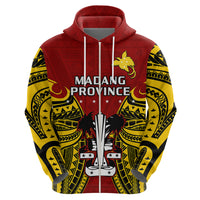 Custom Papua New Guinea Hoodie Madang Province Mix Coat of Arms Polynesian Art LT14 - Polynesian Pride