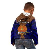 Papua New Guinea Kid Hoodie Manus Province Mix Coat Of Arms Polynesian Art LT14 - Polynesian Pride