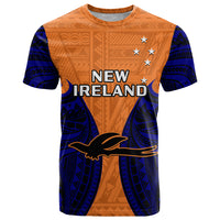 Papua New Guinea T Shirt New Ireland Province Mix Coat Of Arms Polynesian Art LT14 Orange - Polynesian Pride