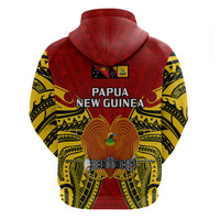 Papua New Guinea Hoodie Western Province Mix Coat of Arms Polynesian Art LT14 - Polynesian Pride