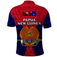 Papua New Guinea Polo Shirt West New Britain Province Mix Coat Of Arms Polynesian Art LT14 - Polynesian Pride