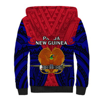 Papua New Guinea Sherpa Hoodie West New Britain Province Mix Coat Of Arms Polynesian Art LT14 - Polynesian Pride