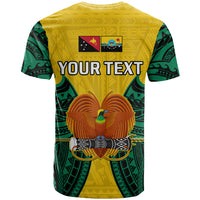 Custom Papua New Guinea T Shirt Hela Province Mix Coat of Arms Polynesian Art LT14 - Polynesian Pride