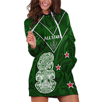 (Custom Text And Number) Aotearoa Rugby Hoodie Dress All Stars New Zealand Tiki Maori LT14 - Polynesian Pride