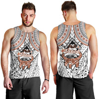Fiji Tanoa Men Tank Top Kava Bowl Fijian Tapa Brown Pattern LT14 - Polynesian Pride