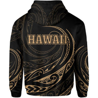 Hawaii Zipper Hoodie Frida Style Gold - Polynesian Pride