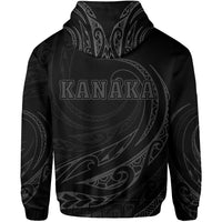 Kanaka Zipper Hoodie Frida Style Gray - Polynesian Pride