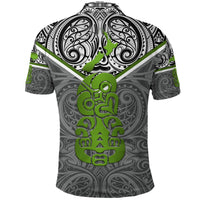 New Zealand Maori Rugby Polo Shirt Pride Version Gray - Polynesian Pride