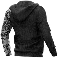 Maori Tattoo Hoodie, New Zealand Lizard Pullover Hoodie - Polynesian Pride