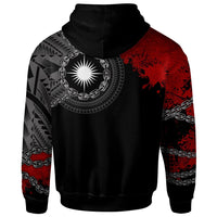 Marshall Islands Polynesian Custom Hoodie Polynesian Chain Style - Polynesian Pride