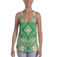 Polynesian Plumeria Mix Green Hawaii Women's Racerback Tank Top Art - Polynesian Pride