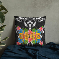 Kosrae State - Coat Of Arms With Tropical Flowers - Polynesian Pride