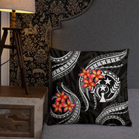 Kosrae Micronesian Pillow - White Plumeria - Polynesian Pride