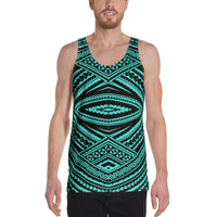 Polynesian Tatau Turquoise - Hawaii Men's Tank Top Turquoise - Polynesian Pride