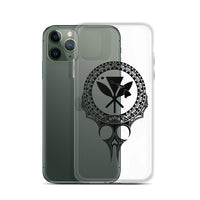 Kanaka Maoli Iphone Case The Eyes Black AH iPhone 11 Pro Phone Case Black - Polynesian Pride