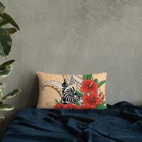 New Caledonia Polynesian Pillow - Hibiscus Coat of Arm - Polynesian Pride