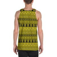 Polynesian Tattoo Tribal Yellow - Hawaii Men's Tank Top - Polynesian Pride