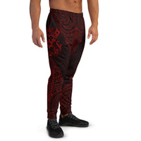 Tonga Sweatpant - Polynesian Patterns Red Color - Polynesian Pride