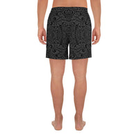 Polynesian Culture Gray Men's Athletic Long Shorts - Polynesian Pride