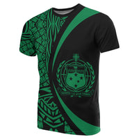 Samoa Green Polynesian T Shirt Circle Style - Polynesian Pride