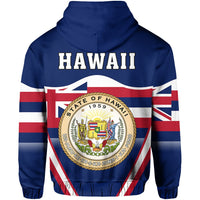 Hawaii Coat of Arms Hoodie Line Sport - Polynesian Pride