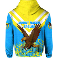 Papua New Guinea Mount Hagen Eagles Zip Hoodie Wamp Nga Rugby Blue LT8 - Polynesian Pride