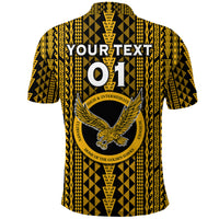 Custom Hawaii Nanakuli School Polo Shirt Golden Hawks Simple Style LT8 - Polynesian Pride