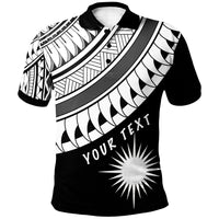 Marshall Island Custom Polo Shirt Ginger Lei Pattern White Unisex White - Polynesian Pride