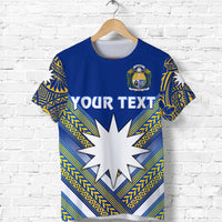 Custom Nauru Polynesian Flag T Shirt Creative Style Blue NO.1 LT8 - Polynesian Pride