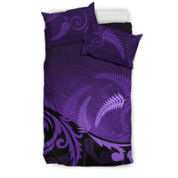 New Zealand Silver Fern Bedding Set - Purple - Polynesian Pride