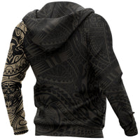 Hoodie Polynesian The Stylized Bird and Tiger Tattoo Style - Polynesian Pride