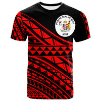 Niue Custom T Shirt Special Polynesian Ornaments Red Color Unisex Red - Polynesian Pride
