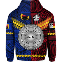 PNG Gulf Province and Madang Province Hoodie Together LT8 - Polynesian Pride