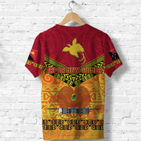 Papua New Guinea Kumuls T Shirt Simple Style Red Vibes LT8 - Polynesian Pride