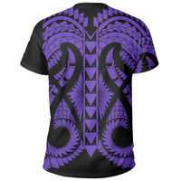 Hawaii Polynesian In My Heart T Shirt Ryan Style Purple - Polynesian Pride
