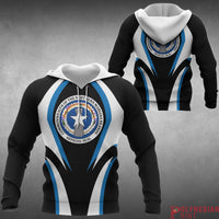 Northern Mariana Islands All Over Print Hoodie Focus Style Unisex Black - Polynesian Pride