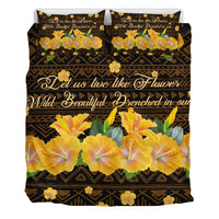 Hawaii Yellow Hibiscus Bedding Set - Sunshine - AH - Polynesian Pride