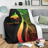 Papua New Guinea Custom Personalised Premium Blanket - Reggae Polynesian Tentacle Tribal Pattern - Polynesian Pride